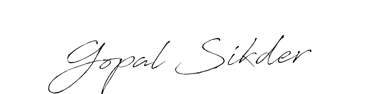 You should practise on your own different ways (Antro_Vectra) to write your name (Gopal Sikder) in signature. don't let someone else do it for you. Gopal Sikder signature style 6 images and pictures png