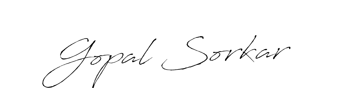 Gopal Sorkar stylish signature style. Best Handwritten Sign (Antro_Vectra) for my name. Handwritten Signature Collection Ideas for my name Gopal Sorkar. Gopal Sorkar signature style 6 images and pictures png