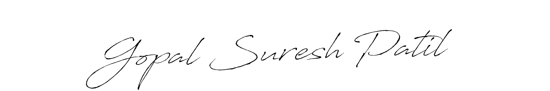 The best way (Antro_Vectra) to make a short signature is to pick only two or three words in your name. The name Gopal Suresh Patil include a total of six letters. For converting this name. Gopal Suresh Patil signature style 6 images and pictures png
