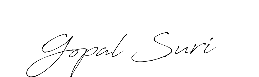Similarly Antro_Vectra is the best handwritten signature design. Signature creator online .You can use it as an online autograph creator for name Gopal Suri. Gopal Suri signature style 6 images and pictures png