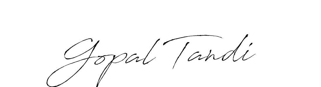 Create a beautiful signature design for name Gopal Tandi. With this signature (Antro_Vectra) fonts, you can make a handwritten signature for free. Gopal Tandi signature style 6 images and pictures png