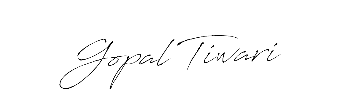 How to make Gopal Tiwari name signature. Use Antro_Vectra style for creating short signs online. This is the latest handwritten sign. Gopal Tiwari signature style 6 images and pictures png