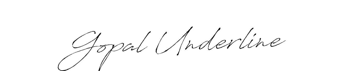 Design your own signature with our free online signature maker. With this signature software, you can create a handwritten (Antro_Vectra) signature for name Gopal Underline. Gopal Underline signature style 6 images and pictures png