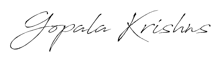 Upgrade your professional image with Gopala Krishns signature created with Antro_Vectra font. Fast, free, and watermark-free download. Gopala Krishns signature style 6 images and pictures png