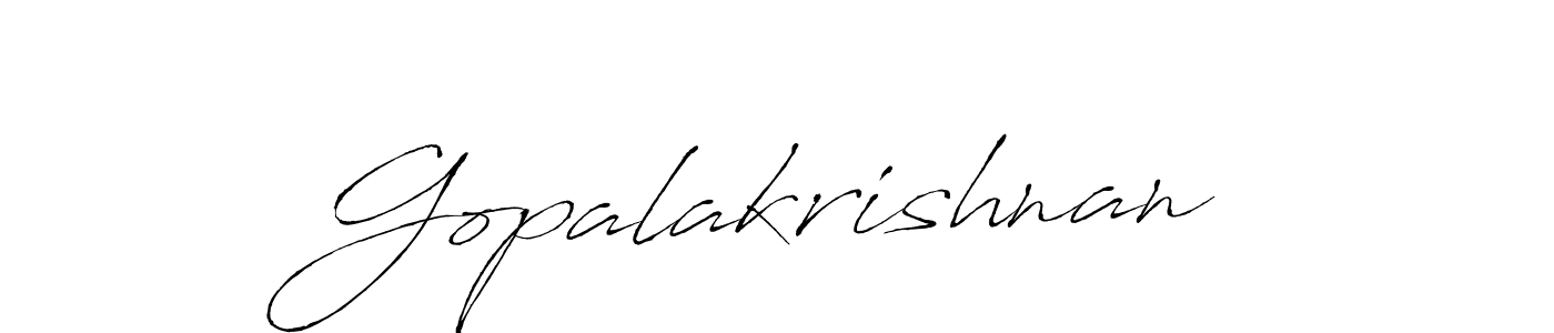 It looks lik you need a new signature style for name Gopalakrishnan. Design unique handwritten (Antro_Vectra) signature with our free signature maker in just a few clicks. Gopalakrishnan signature style 6 images and pictures png