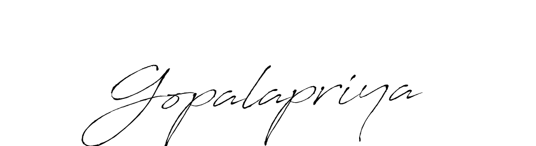 Gopalapriya stylish signature style. Best Handwritten Sign (Antro_Vectra) for my name. Handwritten Signature Collection Ideas for my name Gopalapriya. Gopalapriya signature style 6 images and pictures png