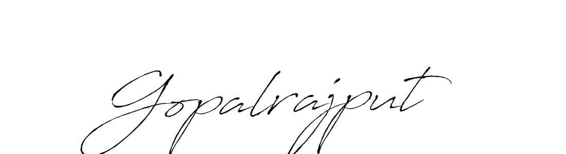 How to make Gopalrajput signature? Antro_Vectra is a professional autograph style. Create handwritten signature for Gopalrajput name. Gopalrajput signature style 6 images and pictures png