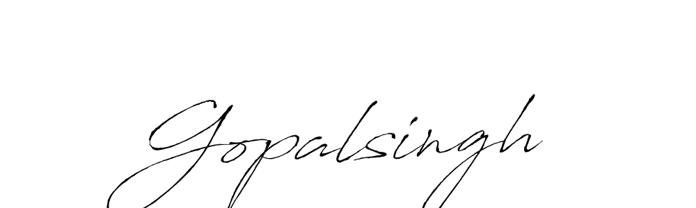 It looks lik you need a new signature style for name Gopalsingh. Design unique handwritten (Antro_Vectra) signature with our free signature maker in just a few clicks. Gopalsingh signature style 6 images and pictures png