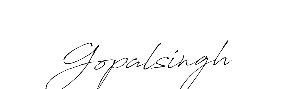 You should practise on your own different ways (Antro_Vectra) to write your name (Gopalsingh) in signature. don't let someone else do it for you. Gopalsingh signature style 6 images and pictures png