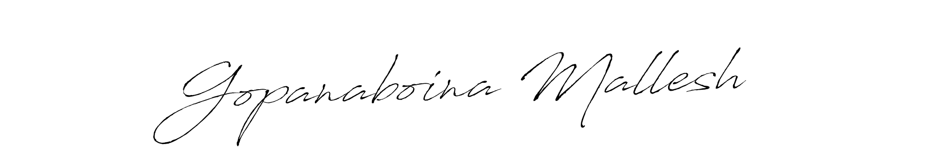 Use a signature maker to create a handwritten signature online. With this signature software, you can design (Antro_Vectra) your own signature for name Gopanaboina Mallesh. Gopanaboina Mallesh signature style 6 images and pictures png