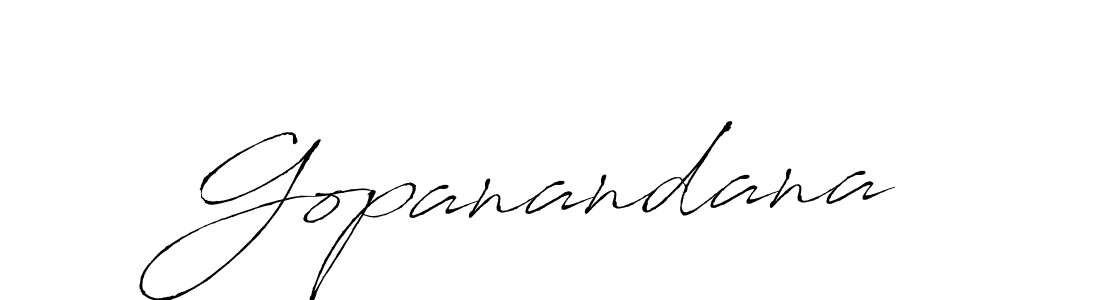 How to make Gopanandana signature? Antro_Vectra is a professional autograph style. Create handwritten signature for Gopanandana name. Gopanandana signature style 6 images and pictures png