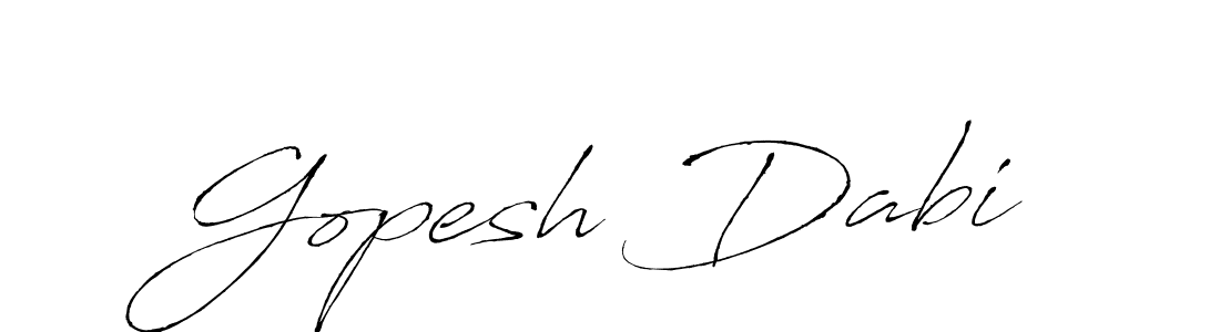 Also You can easily find your signature by using the search form. We will create Gopesh Dabi name handwritten signature images for you free of cost using Antro_Vectra sign style. Gopesh Dabi signature style 6 images and pictures png