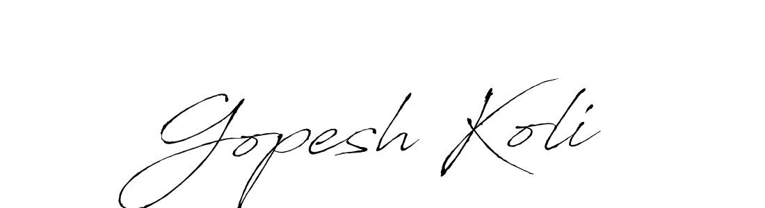 Once you've used our free online signature maker to create your best signature Antro_Vectra style, it's time to enjoy all of the benefits that Gopesh Koli name signing documents. Gopesh Koli signature style 6 images and pictures png