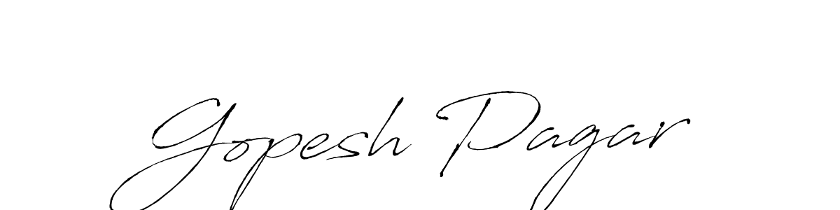 Similarly Antro_Vectra is the best handwritten signature design. Signature creator online .You can use it as an online autograph creator for name Gopesh Pagar. Gopesh Pagar signature style 6 images and pictures png