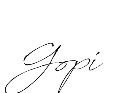 How to make Gopi signature? Antro_Vectra is a professional autograph style. Create handwritten signature for Gopi name. Gopi signature style 6 images and pictures png