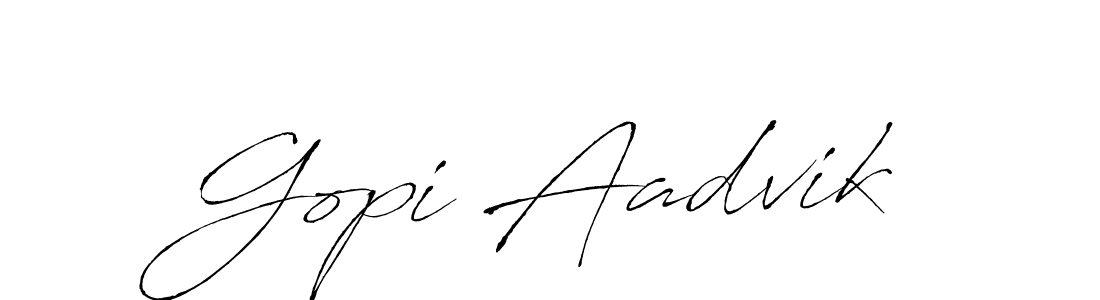 Create a beautiful signature design for name Gopi Aadvik. With this signature (Antro_Vectra) fonts, you can make a handwritten signature for free. Gopi Aadvik signature style 6 images and pictures png