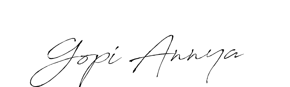 The best way (Antro_Vectra) to make a short signature is to pick only two or three words in your name. The name Gopi Annya include a total of six letters. For converting this name. Gopi Annya signature style 6 images and pictures png