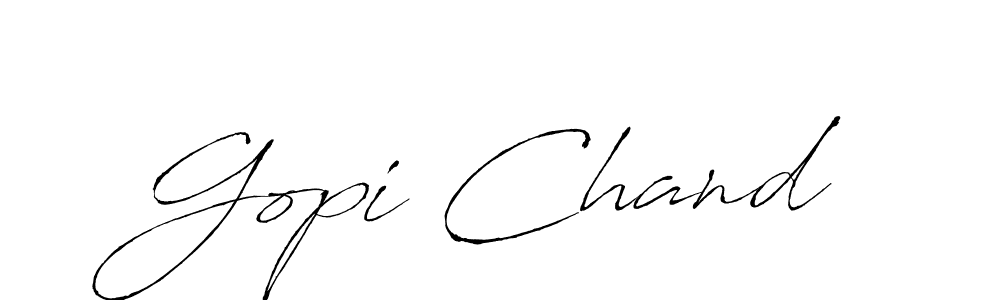 Make a beautiful signature design for name Gopi Chand. With this signature (Antro_Vectra) style, you can create a handwritten signature for free. Gopi Chand signature style 6 images and pictures png