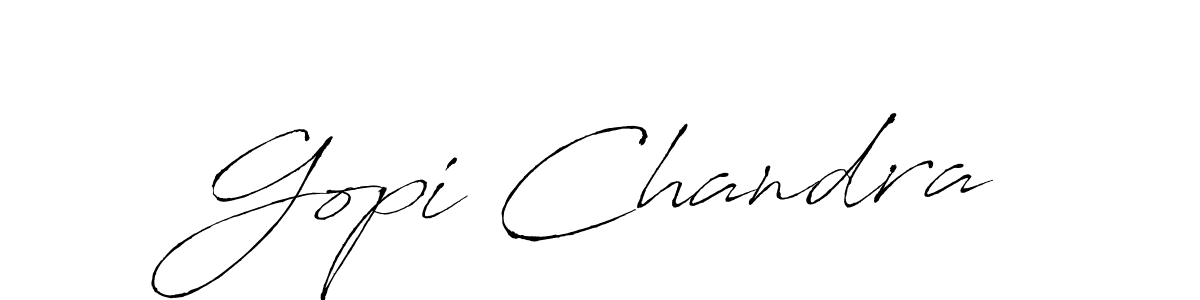 Gopi Chandra stylish signature style. Best Handwritten Sign (Antro_Vectra) for my name. Handwritten Signature Collection Ideas for my name Gopi Chandra. Gopi Chandra signature style 6 images and pictures png