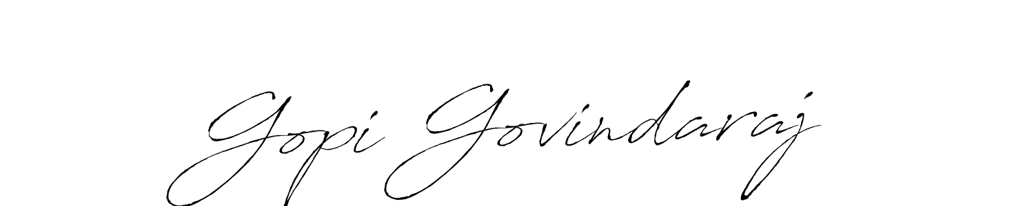 Design your own signature with our free online signature maker. With this signature software, you can create a handwritten (Antro_Vectra) signature for name Gopi Govindaraj. Gopi Govindaraj signature style 6 images and pictures png