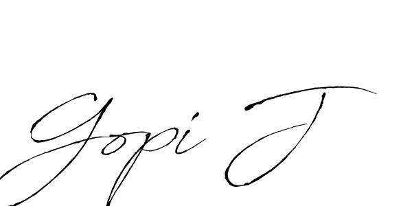 Also we have Gopi J name is the best signature style. Create professional handwritten signature collection using Antro_Vectra autograph style. Gopi J signature style 6 images and pictures png