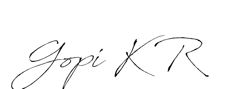 Make a beautiful signature design for name Gopi K R. Use this online signature maker to create a handwritten signature for free. Gopi K R signature style 6 images and pictures png