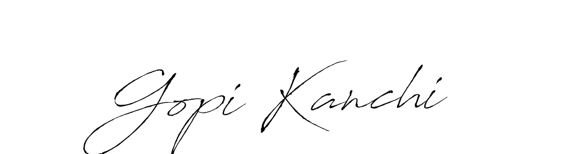 How to make Gopi Kanchi signature? Antro_Vectra is a professional autograph style. Create handwritten signature for Gopi Kanchi name. Gopi Kanchi signature style 6 images and pictures png