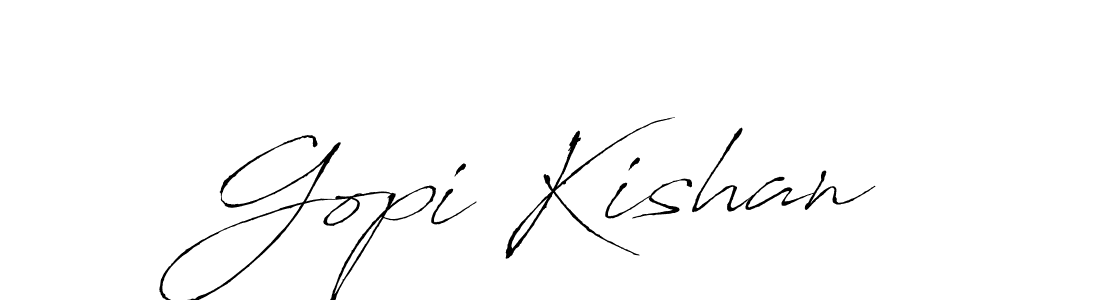 Gopi Kishan stylish signature style. Best Handwritten Sign (Antro_Vectra) for my name. Handwritten Signature Collection Ideas for my name Gopi Kishan. Gopi Kishan signature style 6 images and pictures png