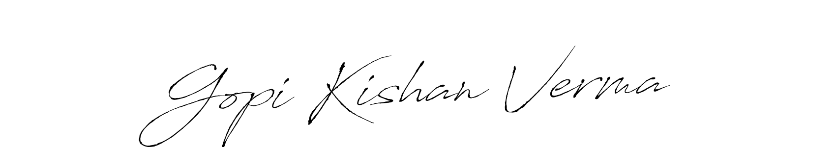 How to make Gopi Kishan Verma signature? Antro_Vectra is a professional autograph style. Create handwritten signature for Gopi Kishan Verma name. Gopi Kishan Verma signature style 6 images and pictures png