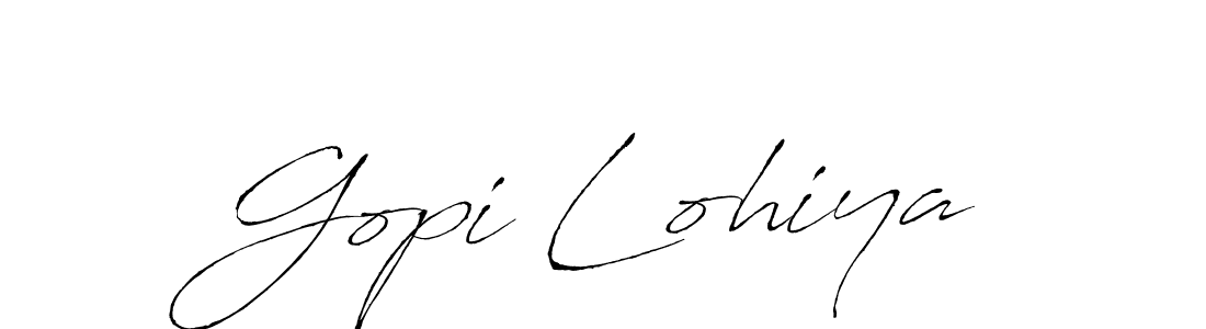 Gopi Lohiya stylish signature style. Best Handwritten Sign (Antro_Vectra) for my name. Handwritten Signature Collection Ideas for my name Gopi Lohiya. Gopi Lohiya signature style 6 images and pictures png
