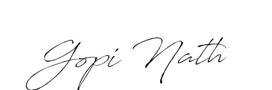 Use a signature maker to create a handwritten signature online. With this signature software, you can design (Antro_Vectra) your own signature for name Gopi Nath. Gopi Nath signature style 6 images and pictures png