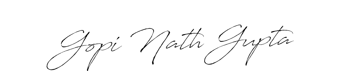 Create a beautiful signature design for name Gopi Nath Gupta. With this signature (Antro_Vectra) fonts, you can make a handwritten signature for free. Gopi Nath Gupta signature style 6 images and pictures png