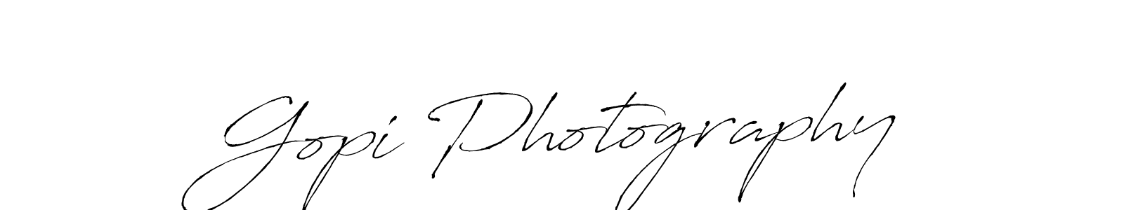 Use a signature maker to create a handwritten signature online. With this signature software, you can design (Antro_Vectra) your own signature for name Gopi Photography. Gopi Photography signature style 6 images and pictures png