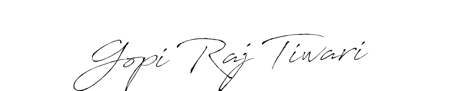 Design your own signature with our free online signature maker. With this signature software, you can create a handwritten (Antro_Vectra) signature for name Gopi Raj Tiwari. Gopi Raj Tiwari signature style 6 images and pictures png