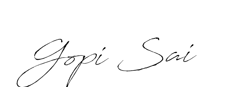 It looks lik you need a new signature style for name Gopi Sai. Design unique handwritten (Antro_Vectra) signature with our free signature maker in just a few clicks. Gopi Sai signature style 6 images and pictures png