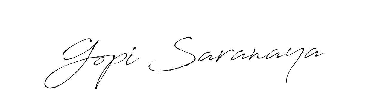 You can use this online signature creator to create a handwritten signature for the name Gopi Saranaya. This is the best online autograph maker. Gopi Saranaya signature style 6 images and pictures png