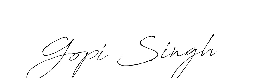 It looks lik you need a new signature style for name Gopi Singh. Design unique handwritten (Antro_Vectra) signature with our free signature maker in just a few clicks. Gopi Singh signature style 6 images and pictures png