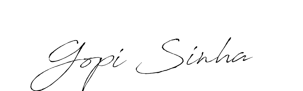 Use a signature maker to create a handwritten signature online. With this signature software, you can design (Antro_Vectra) your own signature for name Gopi Sinha. Gopi Sinha signature style 6 images and pictures png