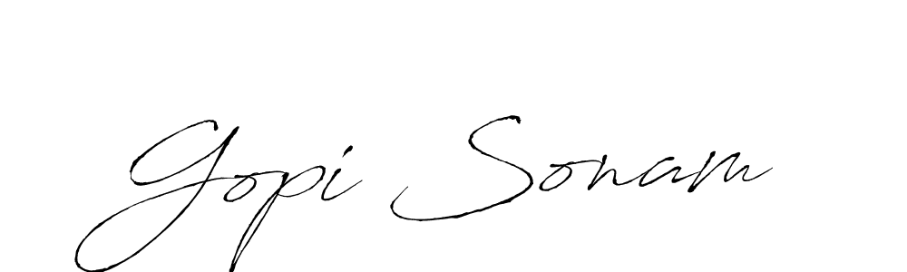 Make a beautiful signature design for name Gopi Sonam. Use this online signature maker to create a handwritten signature for free. Gopi Sonam signature style 6 images and pictures png