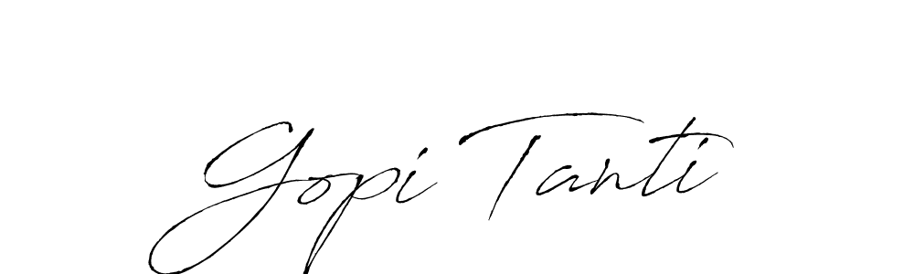 It looks lik you need a new signature style for name Gopi Tanti. Design unique handwritten (Antro_Vectra) signature with our free signature maker in just a few clicks. Gopi Tanti signature style 6 images and pictures png