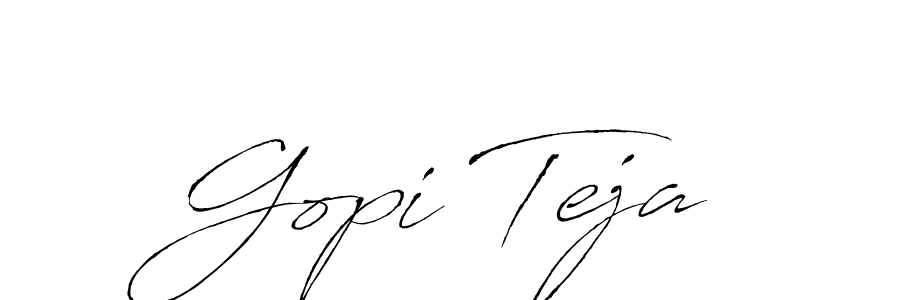 This is the best signature style for the Gopi Teja name. Also you like these signature font (Antro_Vectra). Mix name signature. Gopi Teja signature style 6 images and pictures png