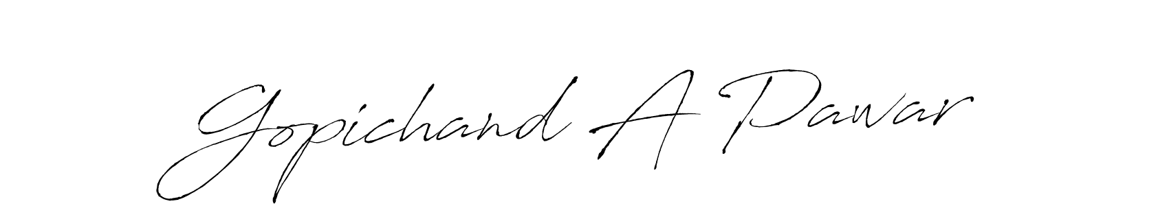 Make a short Gopichand A Pawar signature style. Manage your documents anywhere anytime using Antro_Vectra. Create and add eSignatures, submit forms, share and send files easily. Gopichand A Pawar signature style 6 images and pictures png