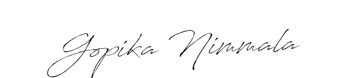 See photos of Gopika Nimmala official signature by Spectra . Check more albums & portfolios. Read reviews & check more about Antro_Vectra font. Gopika Nimmala signature style 6 images and pictures png