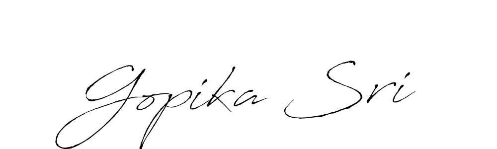 Gopika Sri stylish signature style. Best Handwritten Sign (Antro_Vectra) for my name. Handwritten Signature Collection Ideas for my name Gopika Sri. Gopika Sri signature style 6 images and pictures png