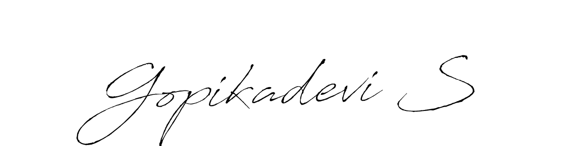 See photos of Gopikadevi S official signature by Spectra . Check more albums & portfolios. Read reviews & check more about Antro_Vectra font. Gopikadevi S signature style 6 images and pictures png
