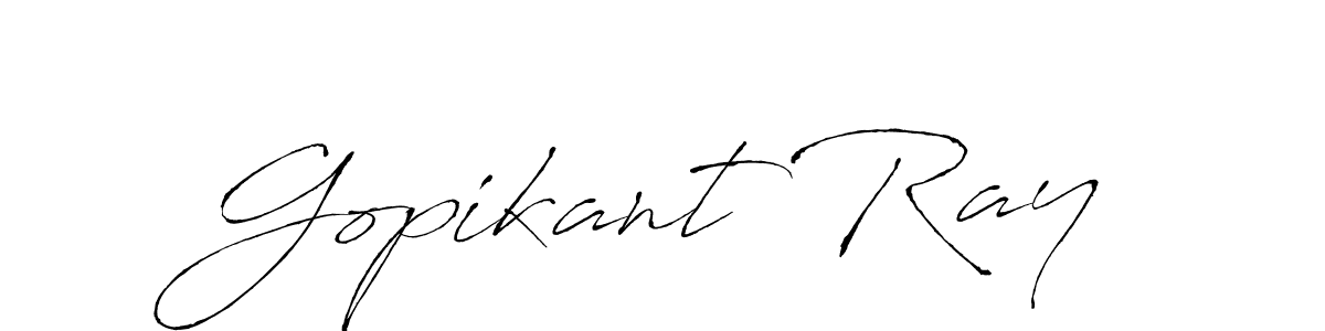Create a beautiful signature design for name Gopikant Ray. With this signature (Antro_Vectra) fonts, you can make a handwritten signature for free. Gopikant Ray signature style 6 images and pictures png
