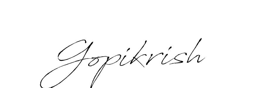 How to Draw Gopikrish signature style? Antro_Vectra is a latest design signature styles for name Gopikrish. Gopikrish signature style 6 images and pictures png