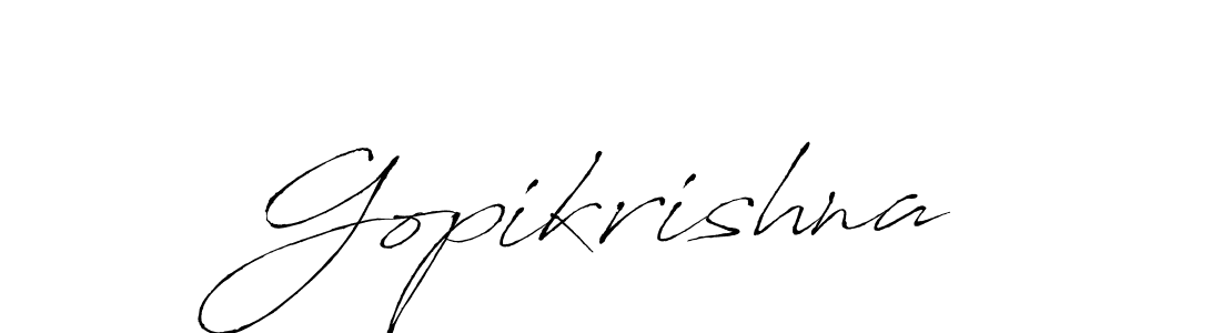 Antro_Vectra is a professional signature style that is perfect for those who want to add a touch of class to their signature. It is also a great choice for those who want to make their signature more unique. Get Gopikrishna name to fancy signature for free. Gopikrishna signature style 6 images and pictures png