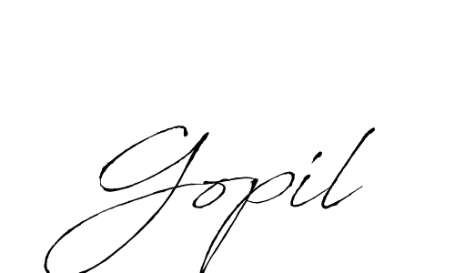 How to make Gopil name signature. Use Antro_Vectra style for creating short signs online. This is the latest handwritten sign. Gopil signature style 6 images and pictures png