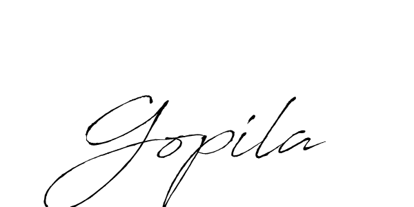 You should practise on your own different ways (Antro_Vectra) to write your name (Gopila) in signature. don't let someone else do it for you. Gopila signature style 6 images and pictures png